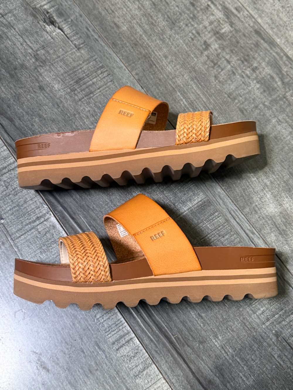 Reef Cushion Vista Hi Wedge Sandal Size 7 - Picture 3 of 12